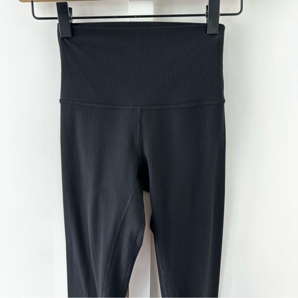 LULULEMON black Align Ribbed High-Rise Pant 25" - Picture 5 of 8